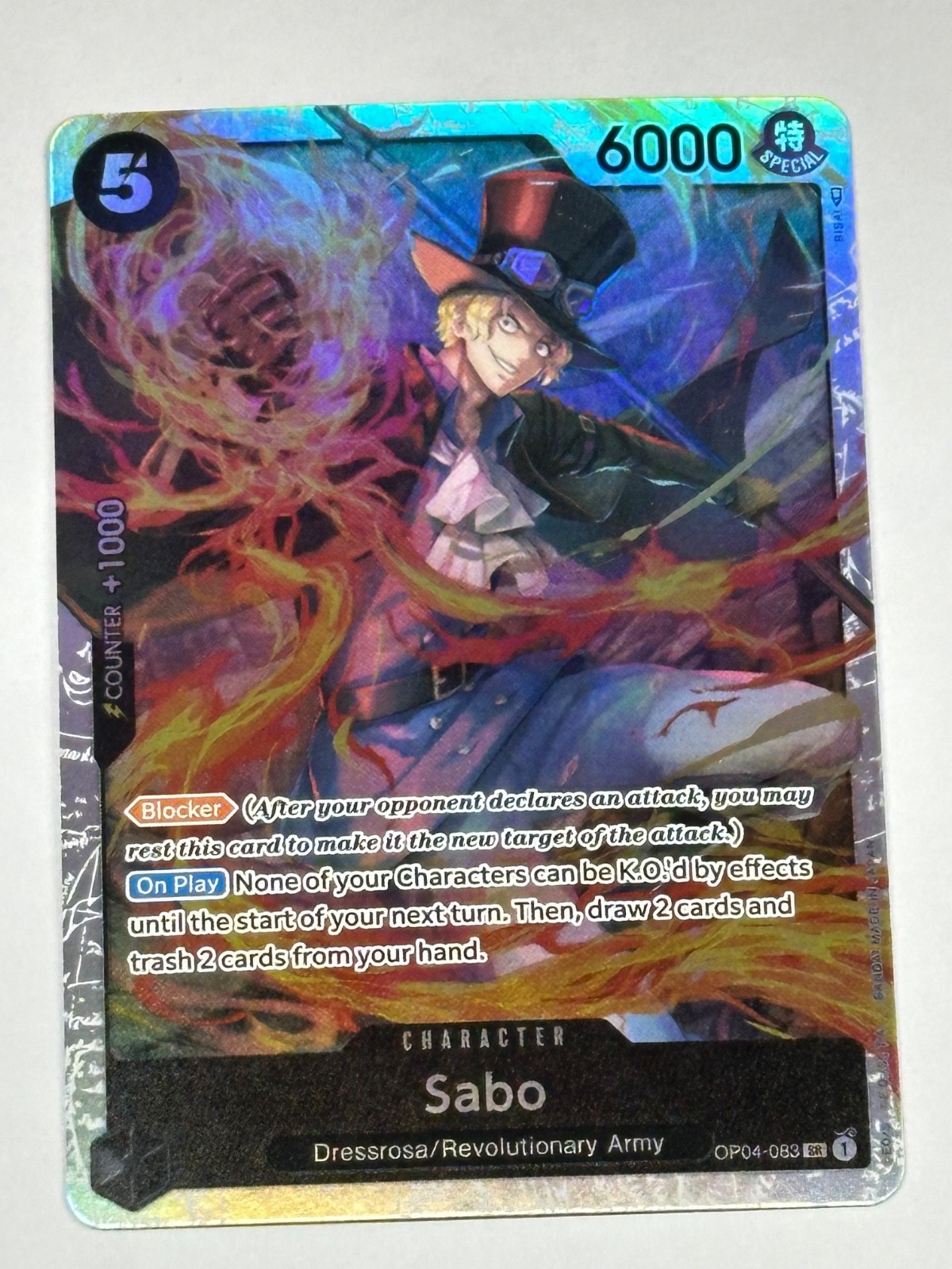 Sabo 2023 Kingdoms of Intrigue #OP04-083 Super Rare Price Guide