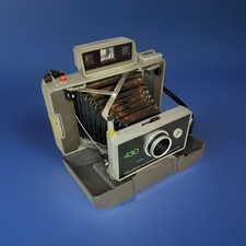 Vintage Polaroid 430 Land Camera w/ Shell Case  Strap Untested Fast Shipping