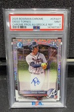 2025 Bowman Chrome - 1st Prospect Auto Diego Tornes Speckle Refractor /299 PSA 9