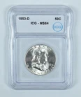 1953-D Franklin Half Dollar MS64 ICG *0125
