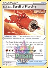Single Strike Scroll of Piercing 154/198 Uncommon Chilling Reign Pokemon