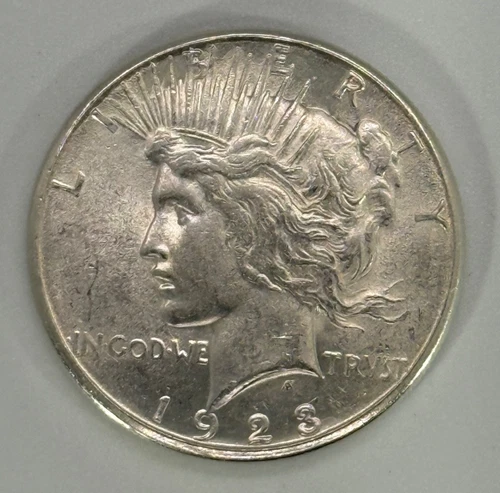 1923 S BU GEM PEACE SILVER DOLLAR UNC MS+++ GENUINE U.S. MINT RARE COIN WOW