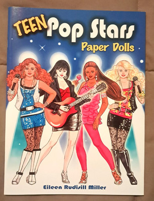 Teen Pop Stars Paper Dolls, Eileen Rudisill Miller, 2011, FUN OUTFITS NEW UNCUT