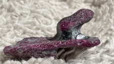 Very Rare 10 Carat Specimen Stacked Raw Corundum Ruby With Rock Host