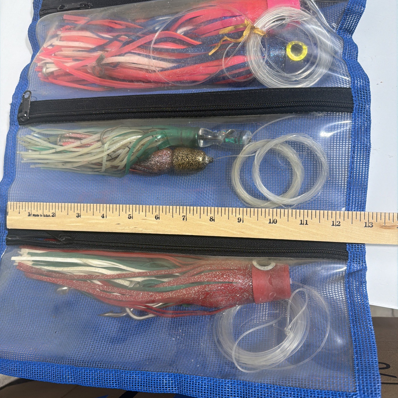 Lot Saltwater Trolling Squid Skirt Lures Big Game Tuna Marlin  Off Shore Fishing - Image 4