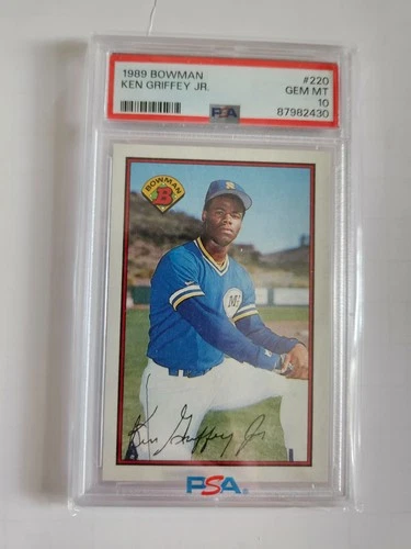 1989 Bowman Ken Griffey Jr #220 PSA 10 Rookie Seattle Mariners