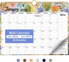 2026 Calendar, 18-Month Wall Calendar from Jan 2026 to Jun 2027, 11.5" X 14.7", 
