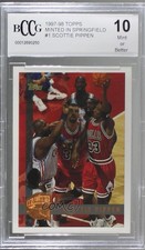 1997 Topps Minted in Springfield Scottie Pippen BCCG 10 Mint or Better HOF 1h1