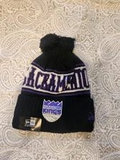 Sacramento Kings Basketball NBA New Era Beanie Knit Hat With Pom