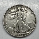 1937 Walking Liberty Silver Half Dollar 50C 90% Silver Actual Coin