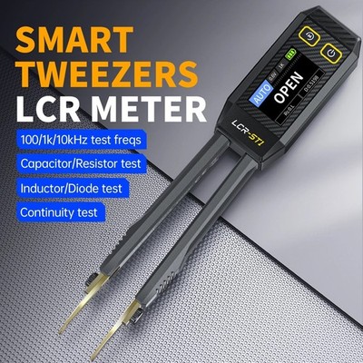 FNIRSI LCR-ST1 Mini Smart Pinzette LCR SMD ESR Tester Ohm Kapazität Diode Test