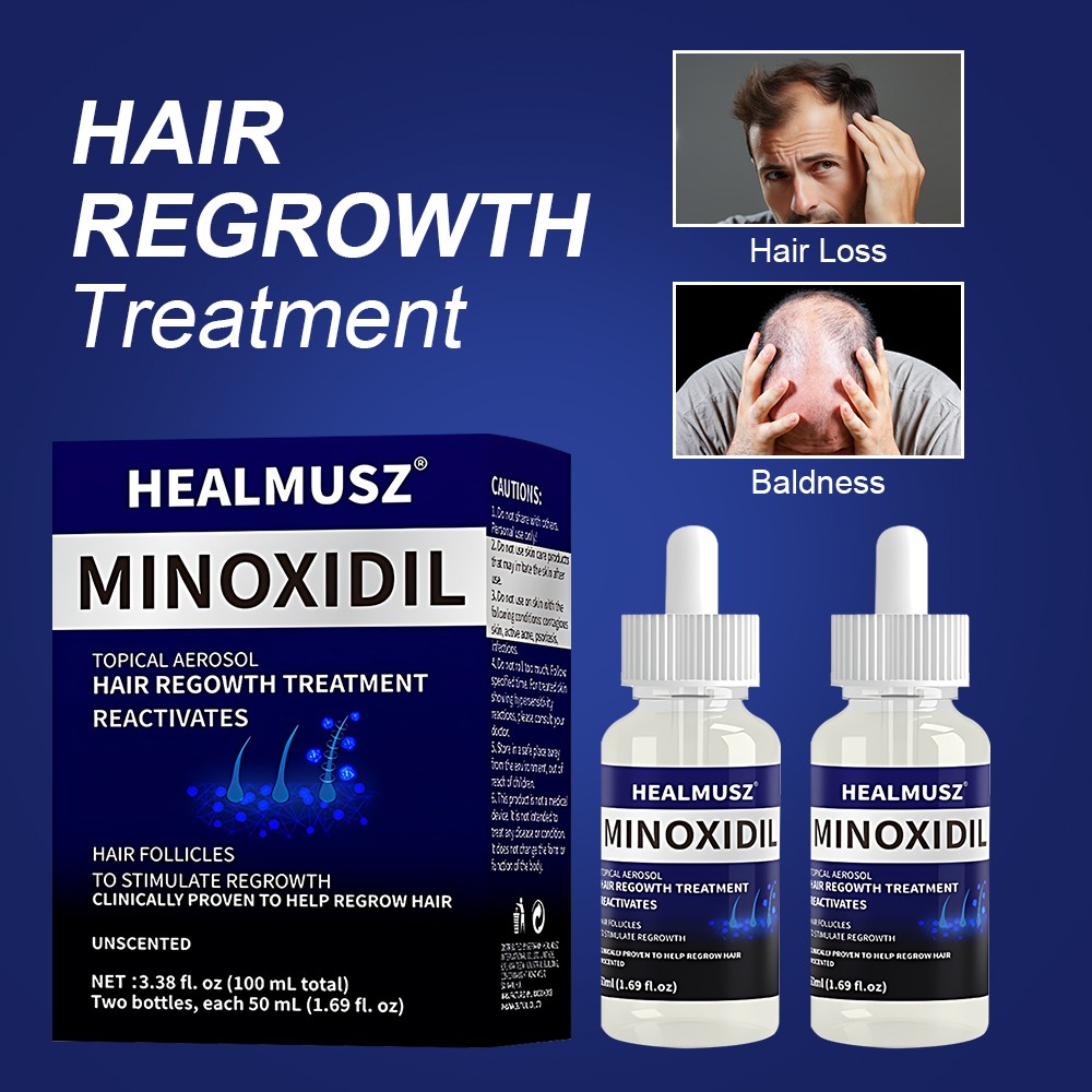 4Pcs Minoxidil 5% Hair Regrowth Treatment Hair Loss &Growth Scalp Liquid For Men