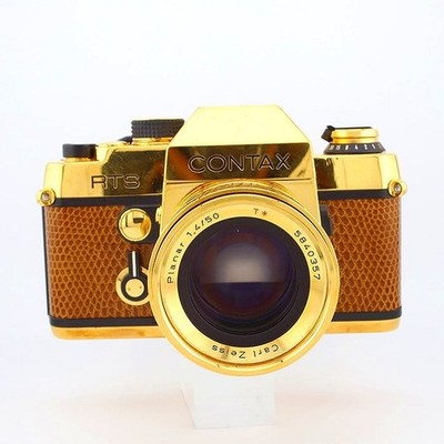CONTAX RTS Gold w/ Planar 50mm F1.4 Lens from Japan C0303