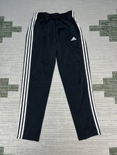 Adidas Track Pants Womens Medium Black Taper Leg Training