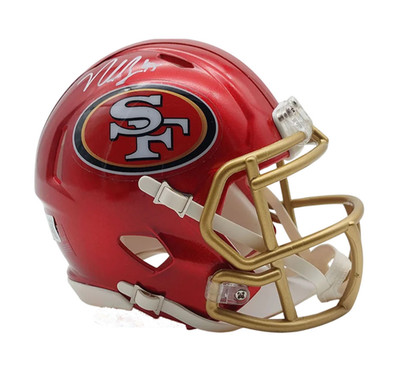 Nick Bosa Signed Flash Mini Helmet San Francisco 49ers Beckett COA Riddell NFL A