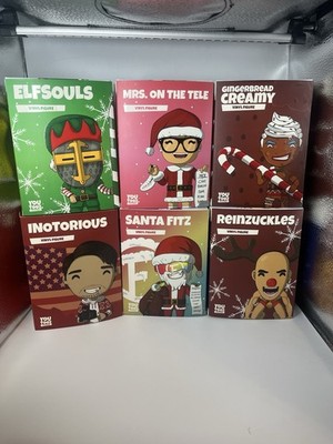 Limited Misfits Christmas Youtooz Set of 6 - Fitz,  Elf Souls etc. - Box Wear