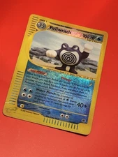 Pokemon Poliwrath Card 100 HP Water Punch E-Reader Edition Reverse Holo 