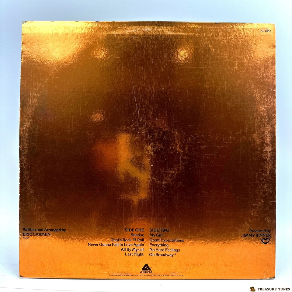 Eric Carmen – Eric Carmen Vinyl (LP, Album, Stereo) AL 4057 - Image 3 of 4