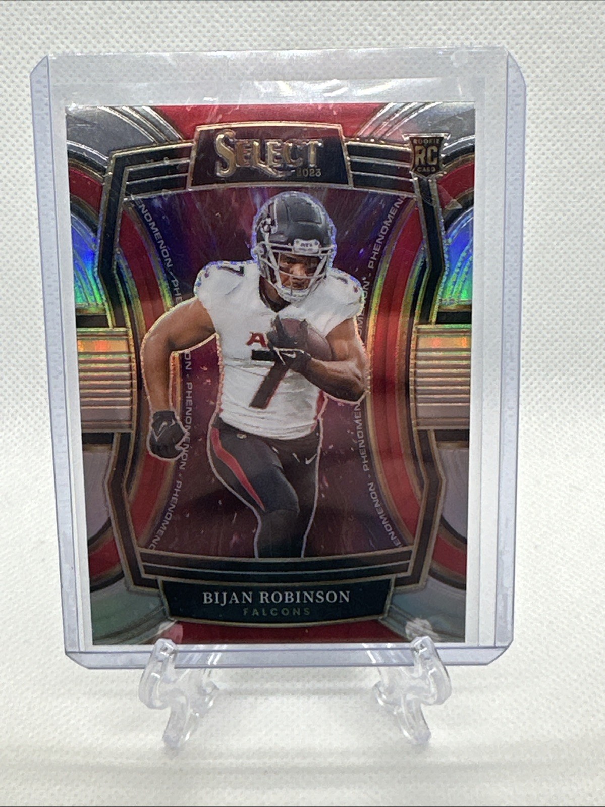 BIJAN ROBINSON 2023 SELECT PHENOMENON ROOKIE SILVER PRIZM RC Q1670