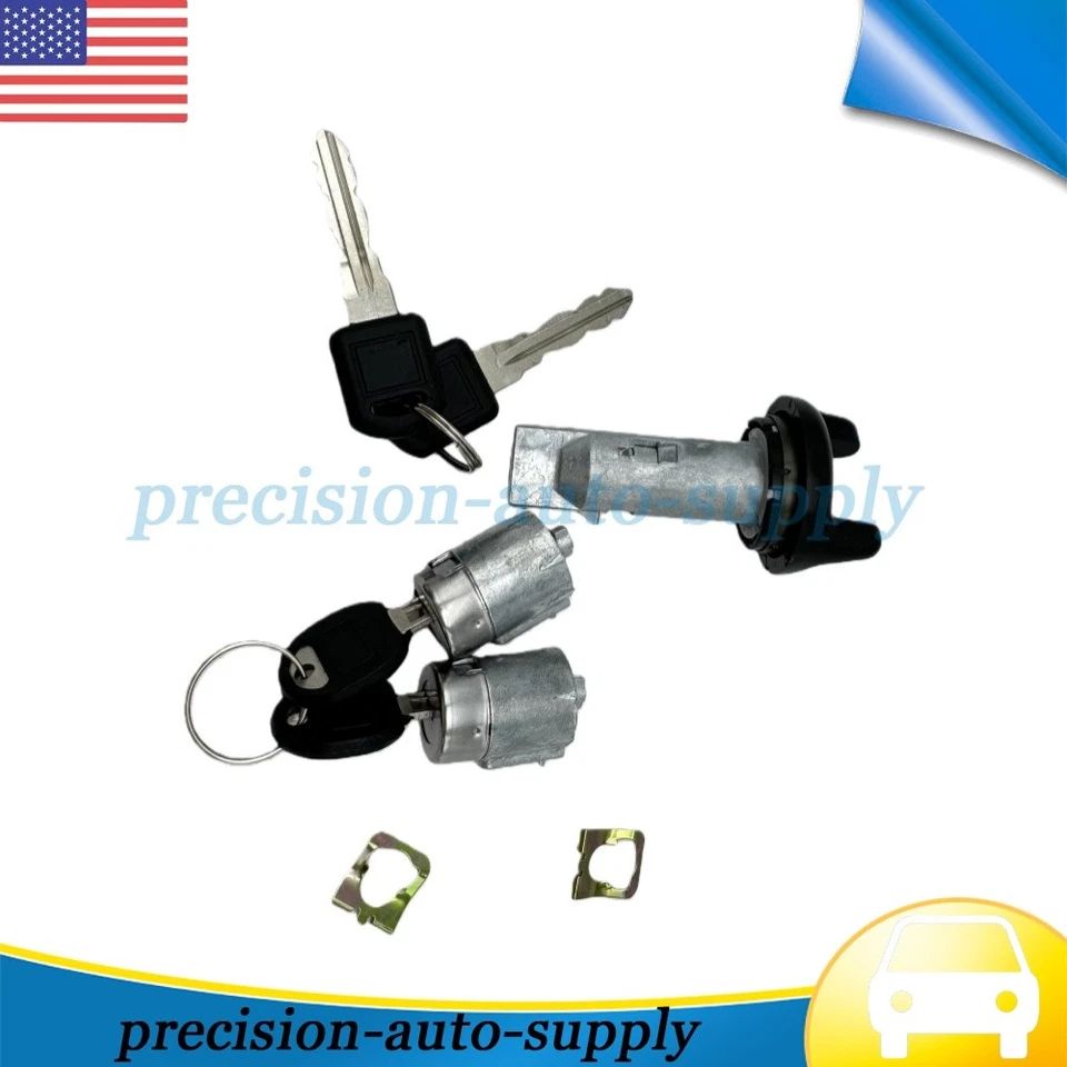 NUEVO Juego de cilindros de encendido y bloqueo de puerta 26049532 para GMC Yukon 1995-1997 Foto 3 de 4