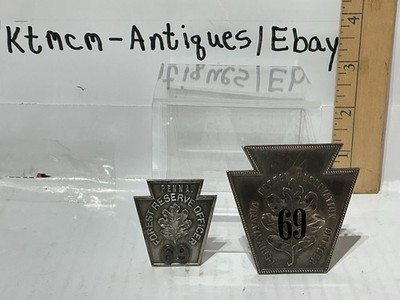 PENNSYLVANIA PA FOREST RESERVATION RESERVE OFFICER BADGE SET # 69