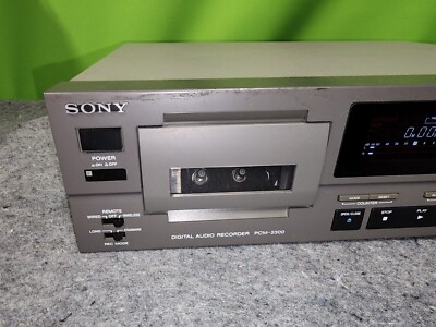 SONY PCM-2300 Illuminated bay DAT Player Recorder Deck UnTEST | eBay