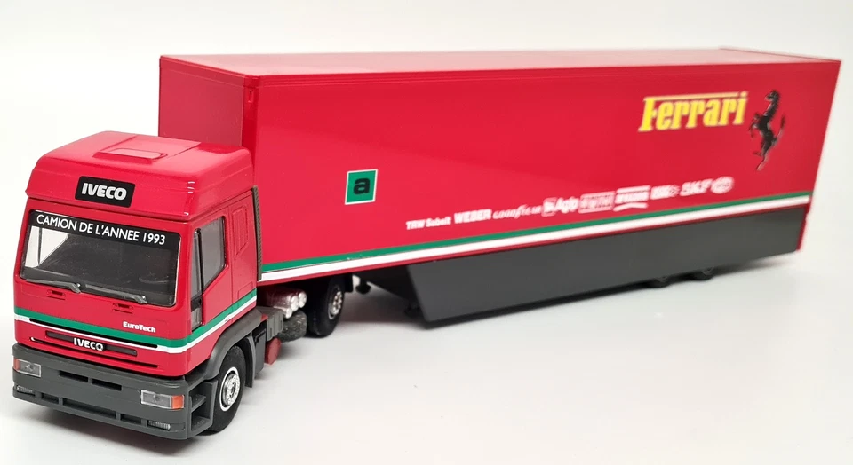 Camión modelo Louis Surber 1/43 Iveco Eurotech Ferrari GP F1 Team Transporter Foto 4 de 4