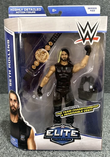 Mattel WWE SETH ROLLINS Elite Series 33 Figure Tag Team Championship Sheild NEW