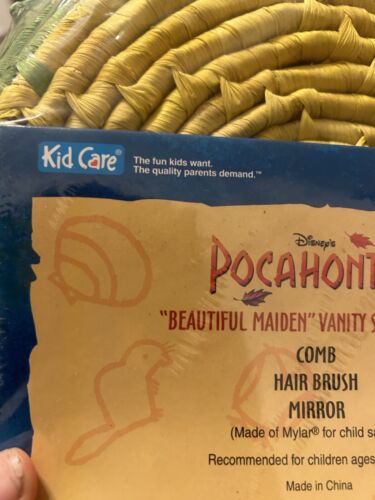Disney Pocahontas vanity set beautiful maiden brush mirror comb vintage 90s NEW - Picture 8 of 11