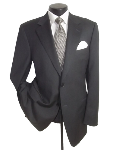 Canali solid charcoal gray 2 buttons Side Vents wool Suit Jacket, coat 44L