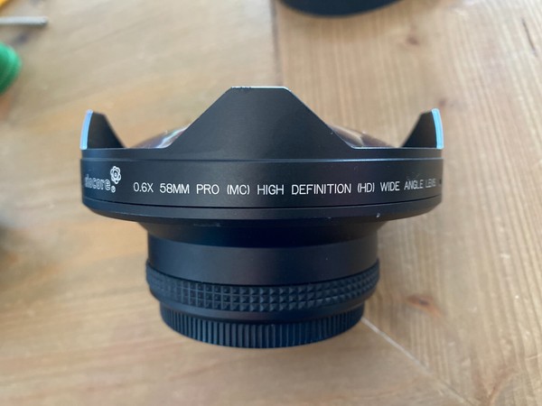 Siocore HD 0.6X 58mm Pro lens wide angle / Objetivo gran angular