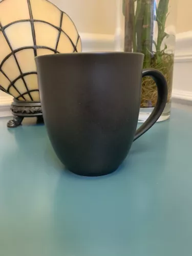 Noritake Colorwave Coffee Mug 12 oz Matte Black/Graphite Stoneware Coffee Cup