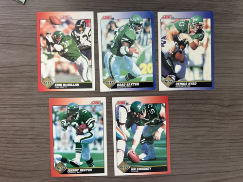 1991 Score Team Football Card Lot New York Jets - Picture 1 of 2