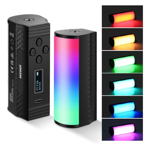 NEEWER 360°Full RGB Mini LED Video Light Stick Magnetic Handheld Light Wand
