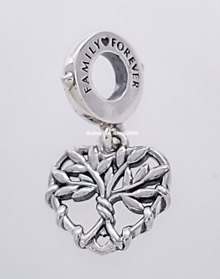 New 100% Authentic PANDORA 925 Heart Family Tree Dangle Charm Pendant  799149C00 | eBay