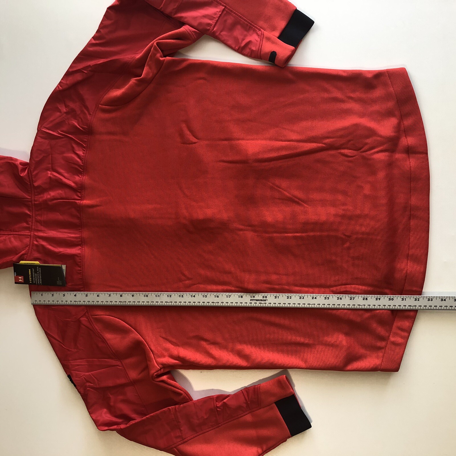 Under Armour Storm Men’s Pockets Loose Fit Jacket Hoodie Red LS Jacket 2XL thumbnail 6