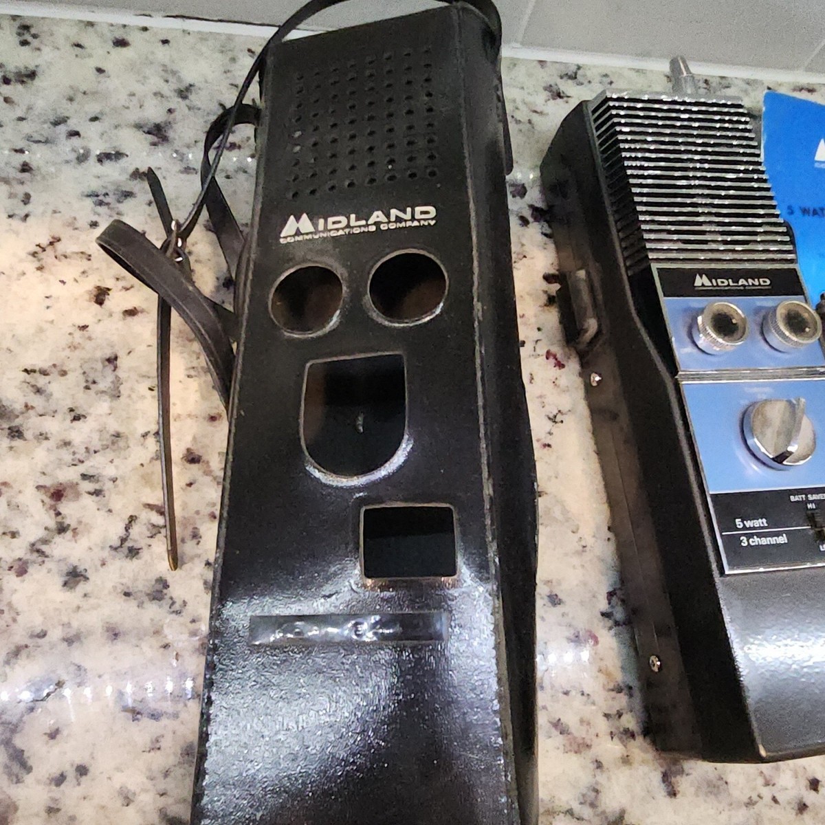 VTG 1973 MIDLAND Transceiver Radio 5 Watt 3 Channel - 13-762