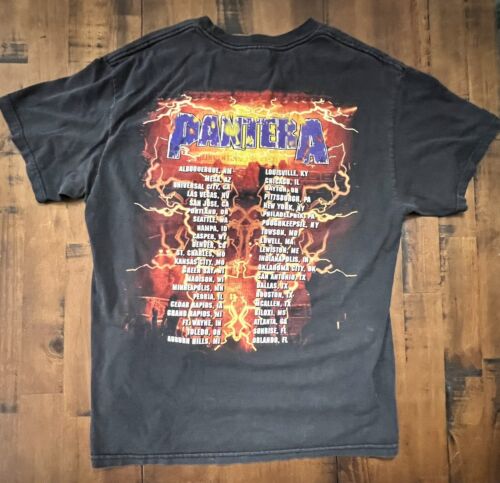 Camisa Pantera Reventing The Steel Tour Para Hombre GRANDE Unisex Auténtica - Imagen 2 de 3
