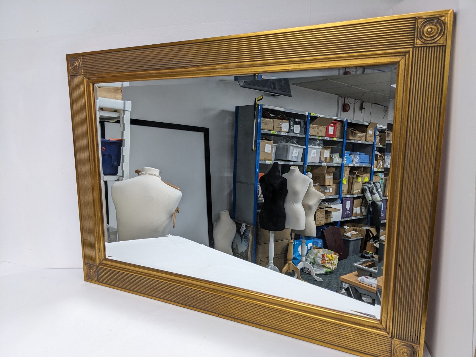 79x109cm Rectangle Gilt Gold Tone Mirror Vintage Baroque Tarnished Wall 33 I22 eBay