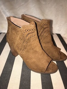 report peep toe booties