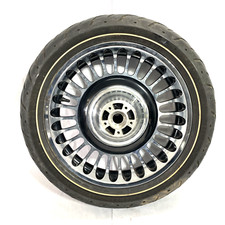 oem Harley Polished & Black Knuckle Wheel Rim...