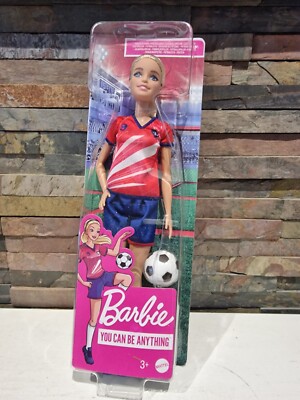 Barbie You Can Be Anything Footballer Toy Doll Figure NEW  UK