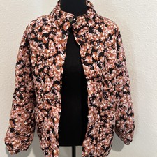 Social Standard By Sanctuary Ladies Floral Quilted Twill Jacket Size M