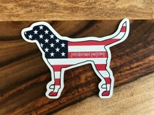(5 PACK)   American Flag Patriot Dog car magnet 3" x 5" Fridge Mailbox Sign