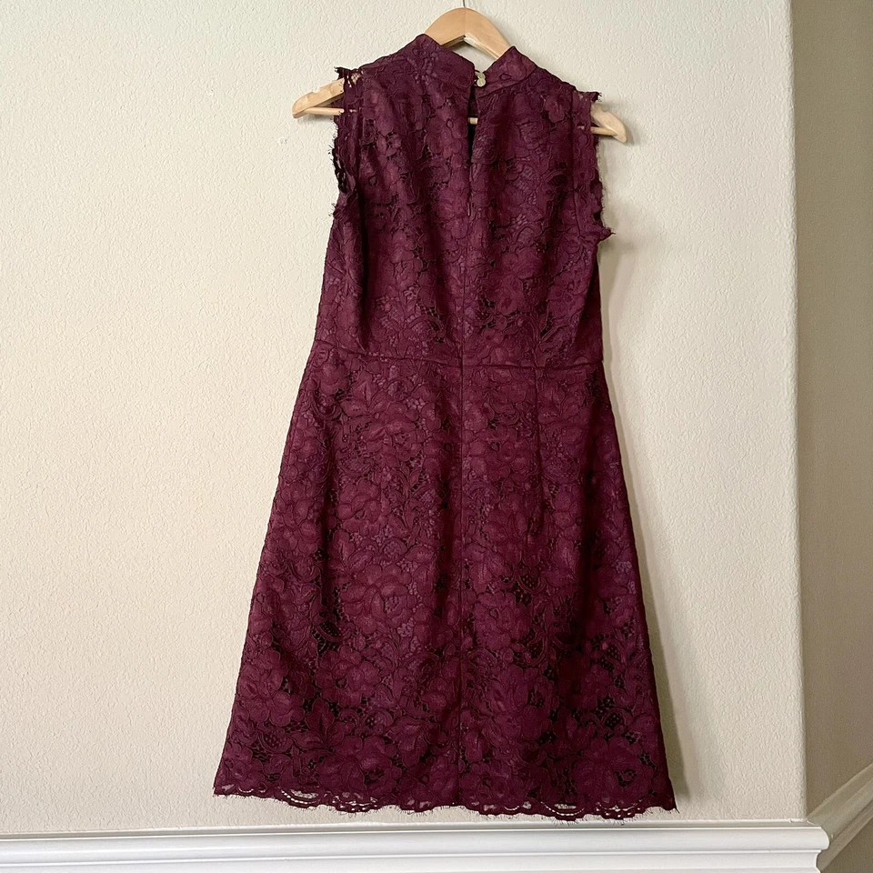 Ted Baker Latoya Dress High Neck Lace Medium Modest Wedding Cocktails Holidays - Image 4 of 4