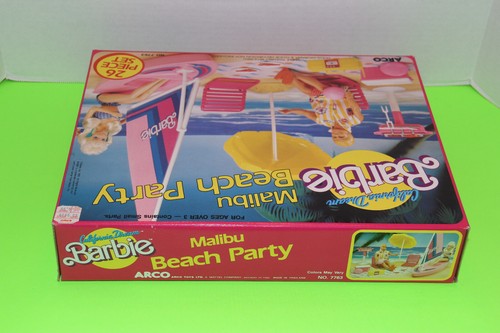 BARBIE California Dream MALIBU BEACH PARTY Sailboat Playset #7763 1987 NRFB NOS - Picture 5 of 7