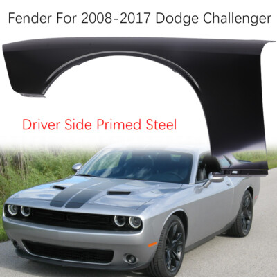 Front Driver Side Fender Primed Steel For 2008-2022 Dodge Challenger Replacement