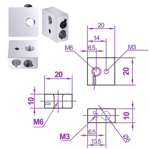 RUNCCI-YUN 5pcs 30MM Longueur Extrudeuse 1.75MM Teflon Tube de gorge et 5pcs ... - Zdjęcie 5 z 6