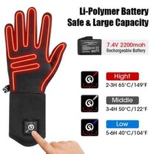 Unisex Heated Glove Liners Rechargeable Battery Electric Heated Gloves