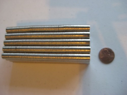 8mm x 1mm Neodymium Disc Magnets N35, New, Super Strong! -100 or 200 pcs- - Picture 4 of 7